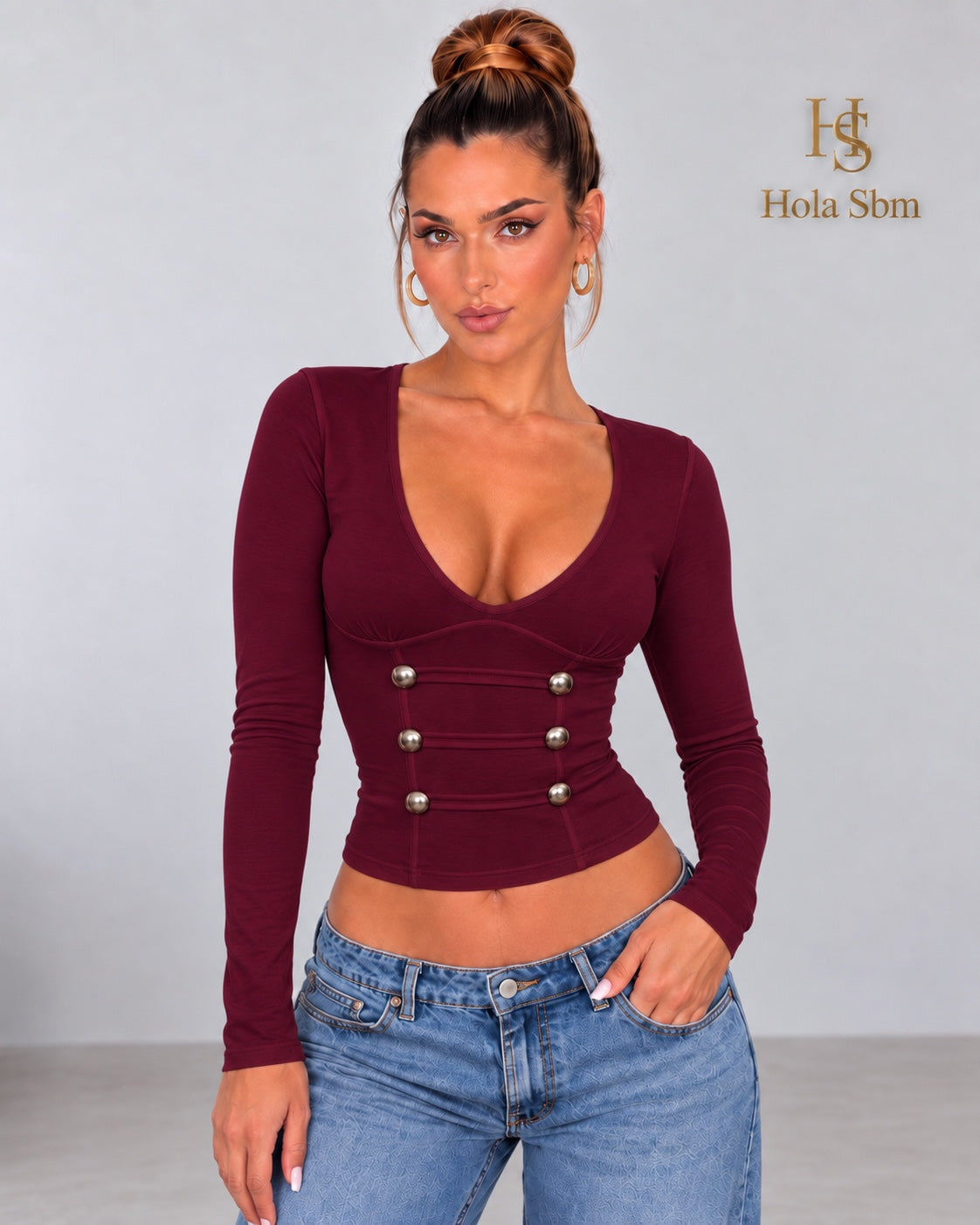 Maglia Amber bordeaux